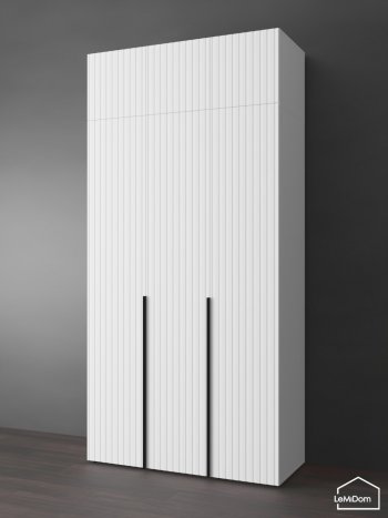 Шкаф с антресолью 1200 мм Linnea MHR-3A-2 2450х1200х510 (Белый-М 11.1.1) в Красноуральске - krasnouralsk.mebel-e96.ru