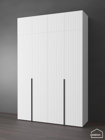Шкаф с антресолью 1600 мм Linnea MHR-4A-1 2450х1600х510 (Белый-М 11.1.1) в Красноуральске - krasnouralsk.mebel-e96.ru