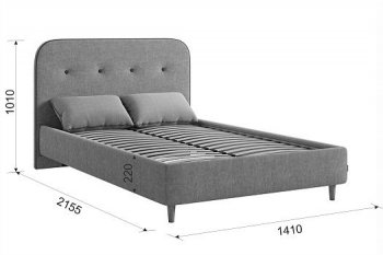 Кровать с основанием Лео 120х200 см (Мебельсон) в Красноуральске - krasnouralsk.mebel-e96.ru