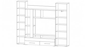 Стенка Леон (Лин) в Красноуральске - krasnouralsk.mebel-e96.ru