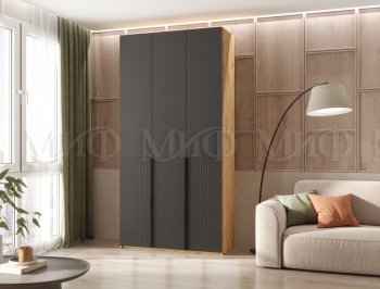 Шкаф 1200 мм Марвэл крафт/графит (Миф) в Красноуральске - krasnouralsk.mebel-e96.ru