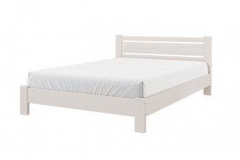 Кровать из массива Милс льняной (БМ) в Красноуральске - krasnouralsk.mebel-e96.ru