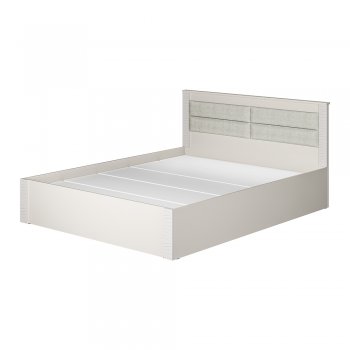 Кровать двуспальная Монако КР-16 кашемир (БТС) в Красноуральске - krasnouralsk.mebel-e96.ru