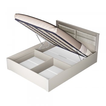 Кровать с подъемным механизмом Монако КР-16 Кашемир (БТС) в Красноуральске - krasnouralsk.mebel-e96.ru