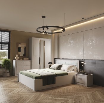 Спальный гарнитур Монако Кашемир (модульный) (БТС) в Красноуральске - krasnouralsk.mebel-e96.ru