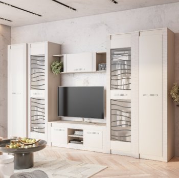 Стенка Монако Кашемир комп.4 (модульная) (БТС) в Красноуральске - krasnouralsk.mebel-e96.ru