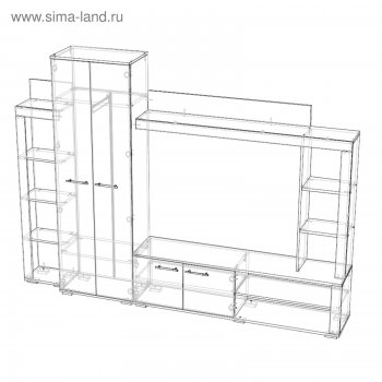 Стенка Монако (Лин) в Красноуральске - krasnouralsk.mebel-e96.ru