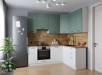 Угловой кухонный гарнитур Муссон 2200*1600 мм Sanvut в Красноуральске - krasnouralsk.mebel-e96.ru