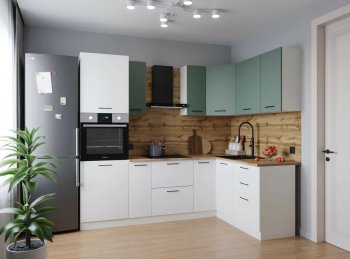 Угловой кухонный гарнитур Муссон 2400*1600 мм Sanvut в Красноуральске - krasnouralsk.mebel-e96.ru