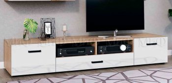 Тумба ТВ Нэнси NEW (2дв.+1ящ.) в Красноуральске - krasnouralsk.mebel-e96.ru