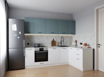 Кухонный гарнитур угловой Ниагара МДФ/ЛДСП 2600*1600 мм (Санвут) в Красноуральске - krasnouralsk.mebel-e96.ru