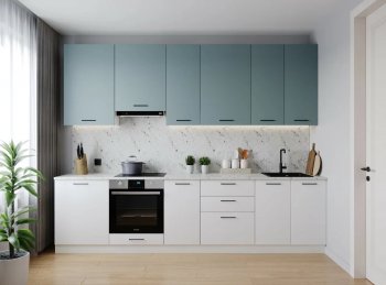 Кухонный гарнитур высокий Ниагара 3000 мм ЛДСП/МДФ (Санвут) в Красноуральске - krasnouralsk.mebel-e96.ru