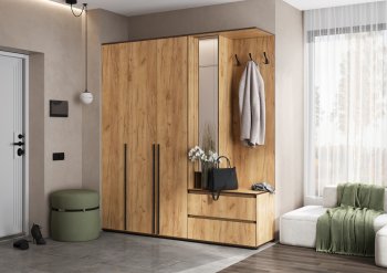 Прихожая Норд+Шкаф 1200, крафт (Миф) в Красноуральске - krasnouralsk.mebel-e96.ru