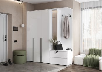 Прихожая Норд+Шкаф 1200, белый (Миф) в Красноуральске - krasnouralsk.mebel-e96.ru