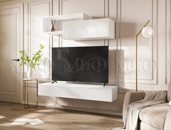 Стенка Норд-2 белый глянец (Миф) в Красноуральске - krasnouralsk.mebel-e96.ru