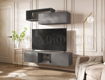 Стенка Норд-1 графит (Миф) в Красноуральске - krasnouralsk.mebel-e96.ru