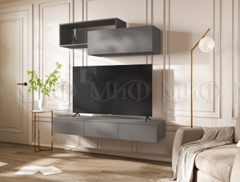 Стенка Норд-2 графит (Миф) в Красноуральске - krasnouralsk.mebel-e96.ru