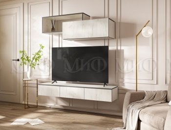 Стенка Норд-2 дуб крафт белый (Миф) в Красноуральске - krasnouralsk.mebel-e96.ru