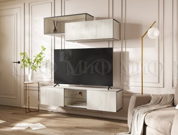 Стенка Норд-1 дуб крафт белый (Миф) в Красноуральске - krasnouralsk.mebel-e96.ru
