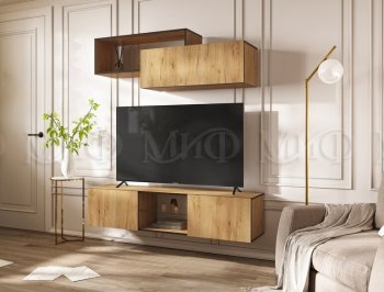 Стенка Норд-1 дуб крафт (Миф) в Красноуральске - krasnouralsk.mebel-e96.ru