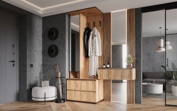 Прихожая+Тумба с зеркалом Норд (Миф) в Красноуральске - krasnouralsk.mebel-e96.ru