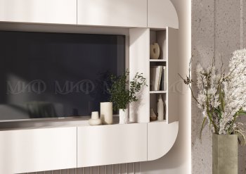 Стенка Норд (Зона ТВ), кашемир (Миф) в Красноуральске - krasnouralsk.mebel-e96.ru