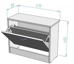 Обувница W1 (ЯАС) в Красноуральске - krasnouralsk.mebel-e96.ru