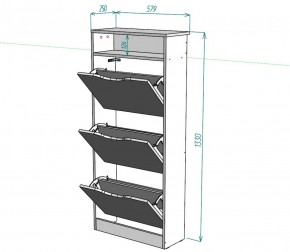 Обувница W10 (Белый) в Красноуральске - krasnouralsk.mebel-e96.ru