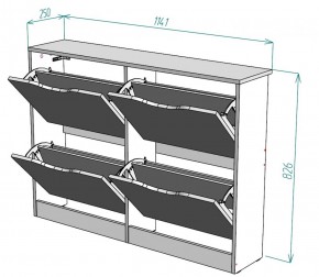 Обувница W12 (Белый) в Красноуральске - krasnouralsk.mebel-e96.ru