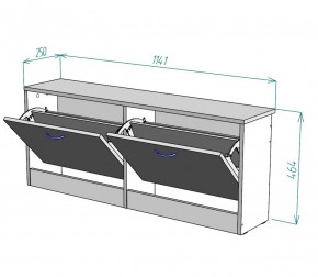 Обувница W19 (ДМ) в Красноуральске - krasnouralsk.mebel-e96.ru