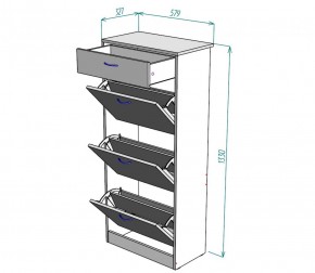 Обувница W23 (ДМ) в Красноуральске - krasnouralsk.mebel-e96.ru