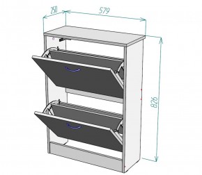 Обувница W3 (ДМ) в Красноуральске - krasnouralsk.mebel-e96.ru