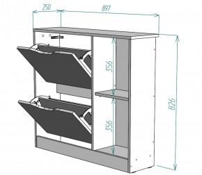 Обувница W30 (Белый) в Красноуральске - krasnouralsk.mebel-e96.ru