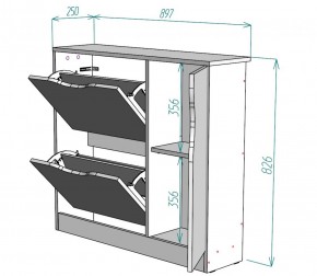 Обувница W32 (Белый) в Красноуральске - krasnouralsk.mebel-e96.ru