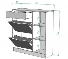 Обувница W34 (ДМ) в Красноуральске - krasnouralsk.mebel-e96.ru