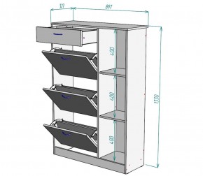 Обувница W41 (ДМ) в Красноуральске - krasnouralsk.mebel-e96.ru