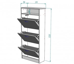 Обувница W9 (ЯАС) в Красноуральске - krasnouralsk.mebel-e96.ru