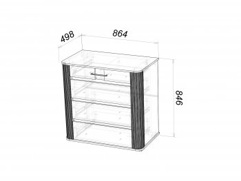 Комод Ольга-2 в Красноуральске - krasnouralsk.mebel-e96.ru