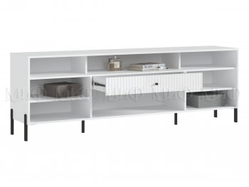 Тумба ТВ Оливия белый глянец (Миф) в Красноуральске - krasnouralsk.mebel-e96.ru