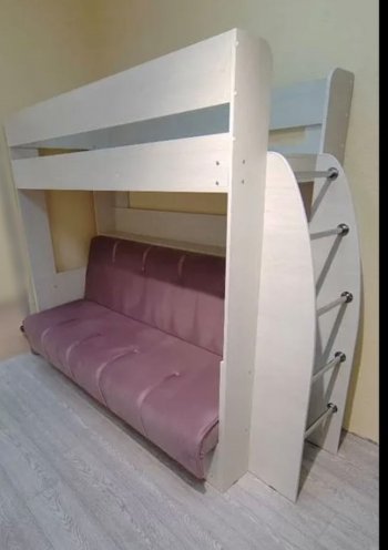 Кровать-диван 2-х ярусная Омега 17 (возможна зеркальная сборка) в Красноуральске - krasnouralsk.mebel-e96.ru | фото