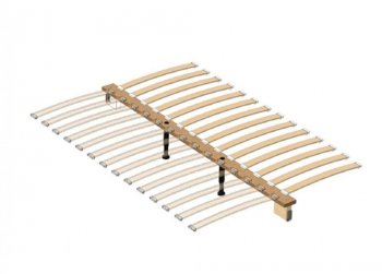 Кровать из массива Грация-1 Льняной (БМ) в Красноуральске - krasnouralsk.mebel-e96.ru