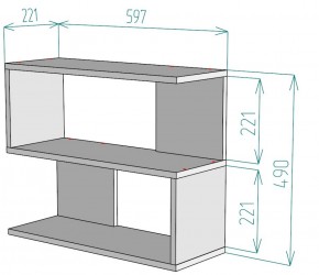 Полка S27 (ДМ) в Красноуральске - krasnouralsk.mebel-e96.ru