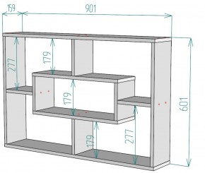 Полка S40 (ДВ) в Красноуральске - krasnouralsk.mebel-e96.ru