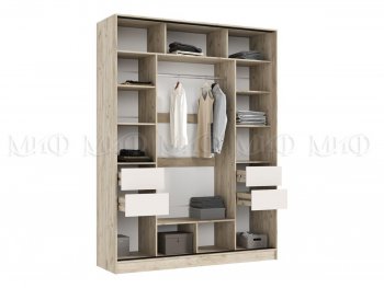 Спальный гарнитур Роджина крафт серый/кашемир, модульный (Миф) в Красноуральске - krasnouralsk.mebel-e96.ru