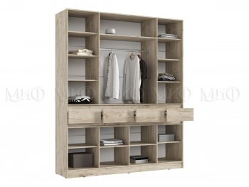 Спальный гарнитур Роджина крафт серый/кашемир, модульный (Миф) в Красноуральске - krasnouralsk.mebel-e96.ru