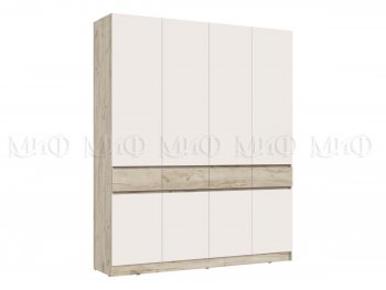 Спальный гарнитур Роджина крафт серый/кашемир, модульный (Миф) в Красноуральске - krasnouralsk.mebel-e96.ru