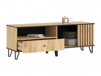 Тумба ТВ (1500) Роджина дуб крафт (Миф) в Красноуральске - krasnouralsk.mebel-e96.ru