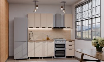 Кухонный гарнитур Ромашка 1600 мм Кашемир (Аленка) в Красноуральске - krasnouralsk.mebel-e96.ru