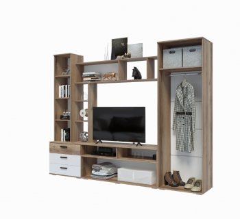 Стенка Крокус белый (Эра) в Красноуральске - krasnouralsk.mebel-e96.ru