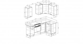 Кухонный гарнитур угловой Изумруд 2000х1200 в Красноуральске - krasnouralsk.mebel-e96.ru